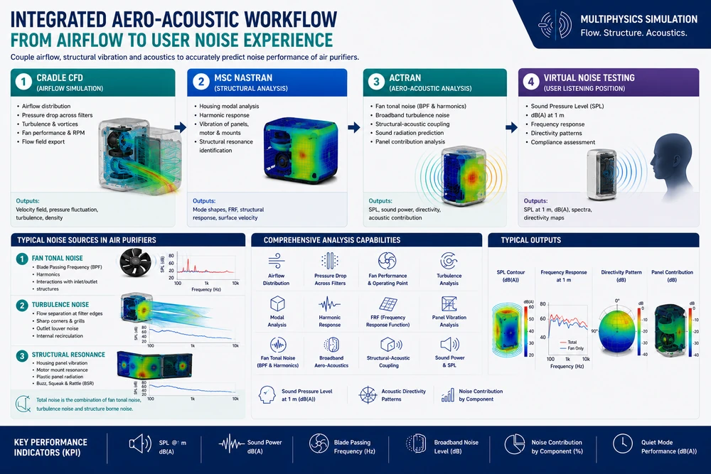 Actran home appliance aero-acoustics workflow 2