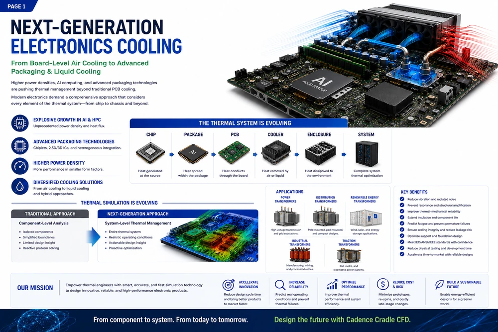 Cradle CFD electronic cooling workflow 1
